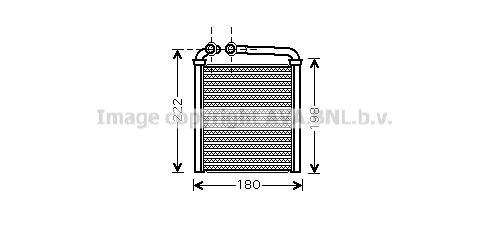 AVA QUALITY COOLING Теплообменник, отопление салона VW6256